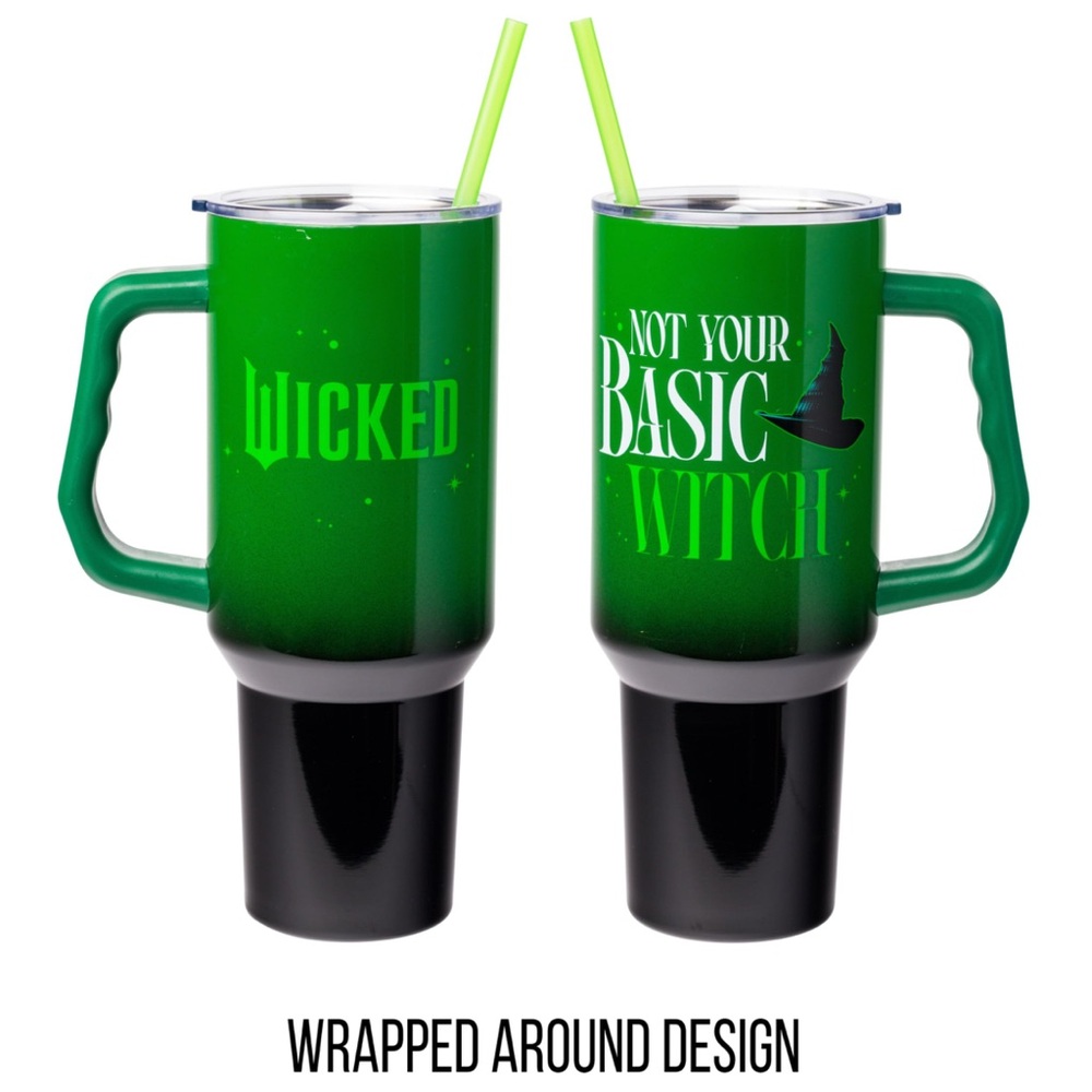 Wicked  Green Witch-Themed Stainless Steel Travel Mug